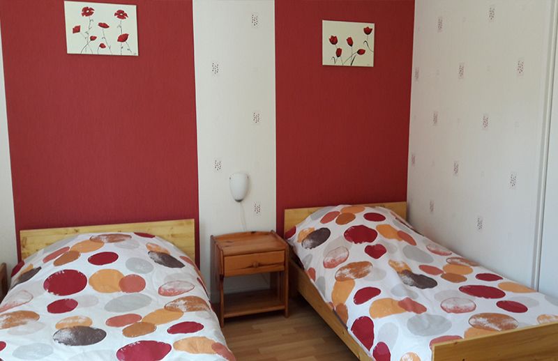 chambre 2 lits du gite de france à Metz en Moselle