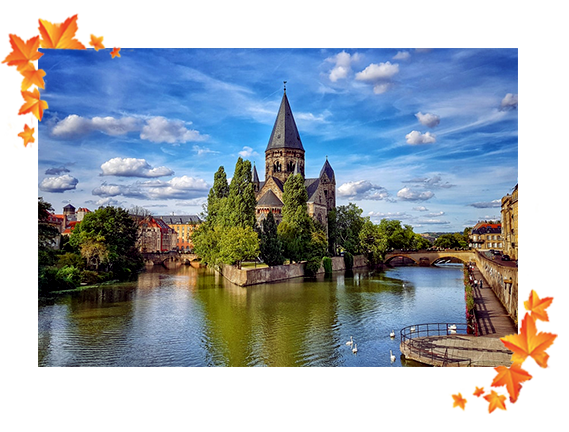 promenade à Metz proche de votre gîte de france